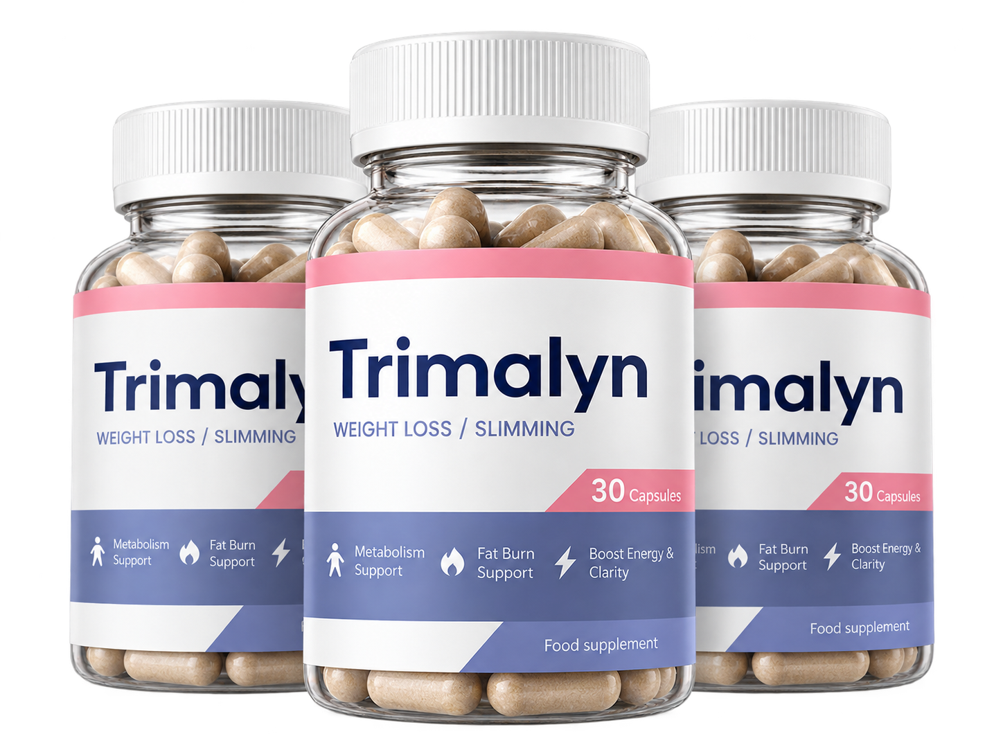 Three Trimalyn bottles for buy two get one free package